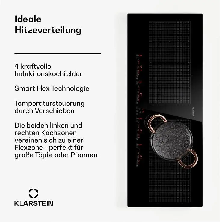 Индукционная плита Klarstein Masterzone 90 Slim Flex 4 (10045796) - фото 4