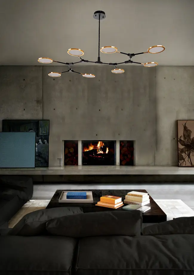 Світильник стельовий Brille підвісний лофт світлодіодний BL-891S/8 NW 87W G - фото 5