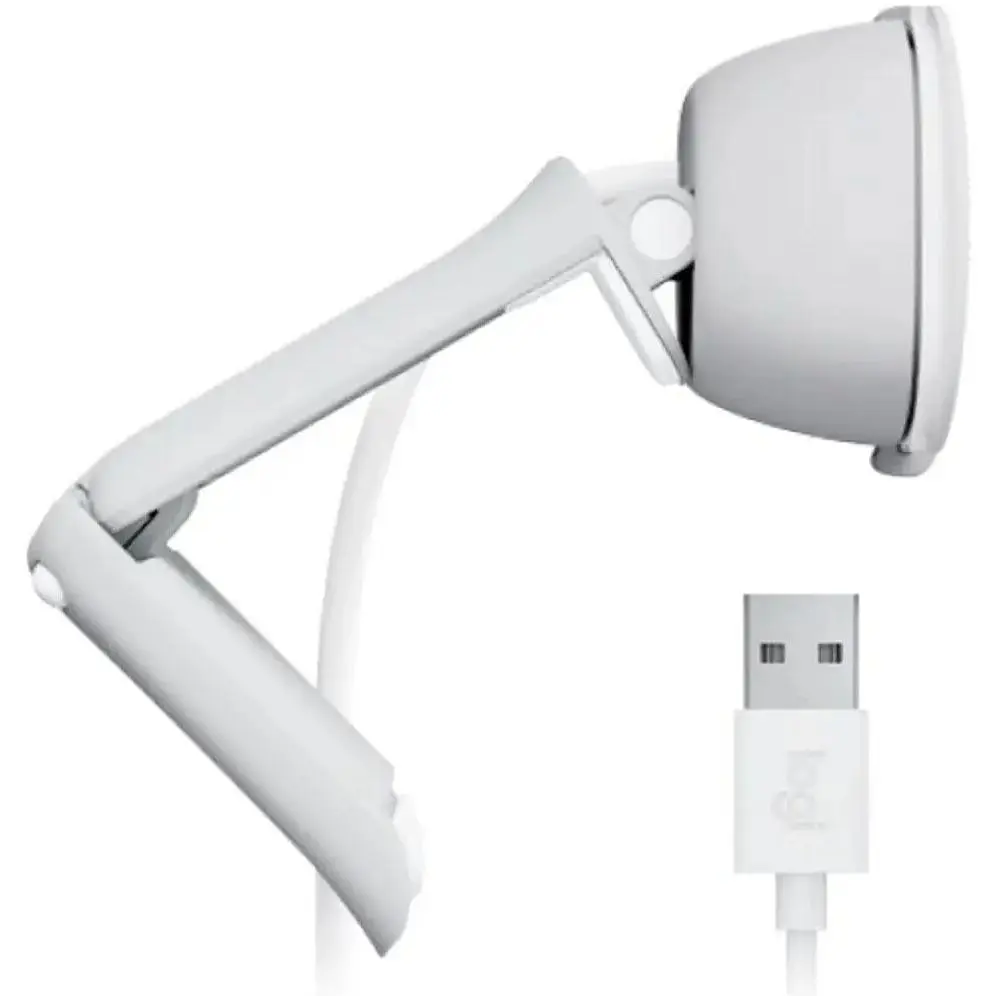 Веб-камера Logitech Brio 100 Off White (960-001617) - фото 3