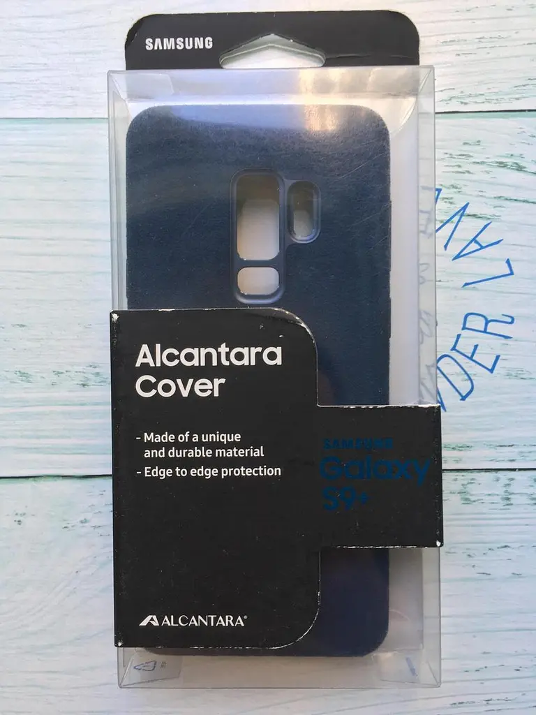 Чохол-накладка Alcantara Cover Official EF-XG965ALEGRU для Samsung Galaxy S9 Plus (6.2") Blue - фото 5
