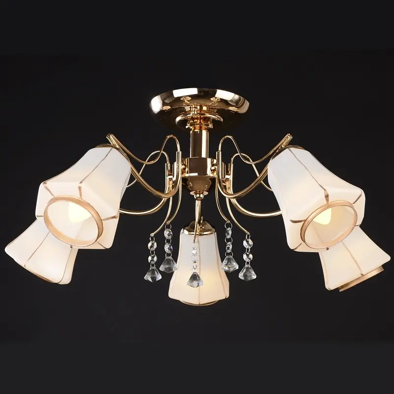 Люстра потолочная Brille классическая E14 40W G (LK-279C/5) - фото 4