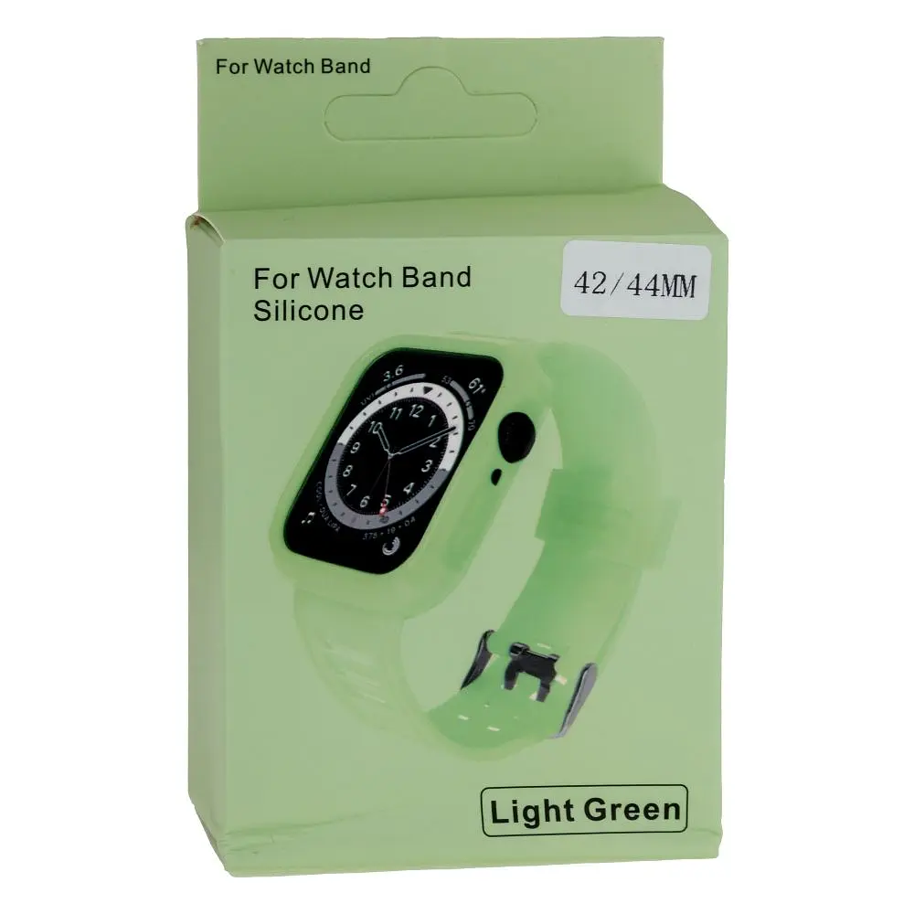 Ремінець силіконовий футляр Anchor Watch Band Apple Watch 42-44 мм Light Green - фото 2