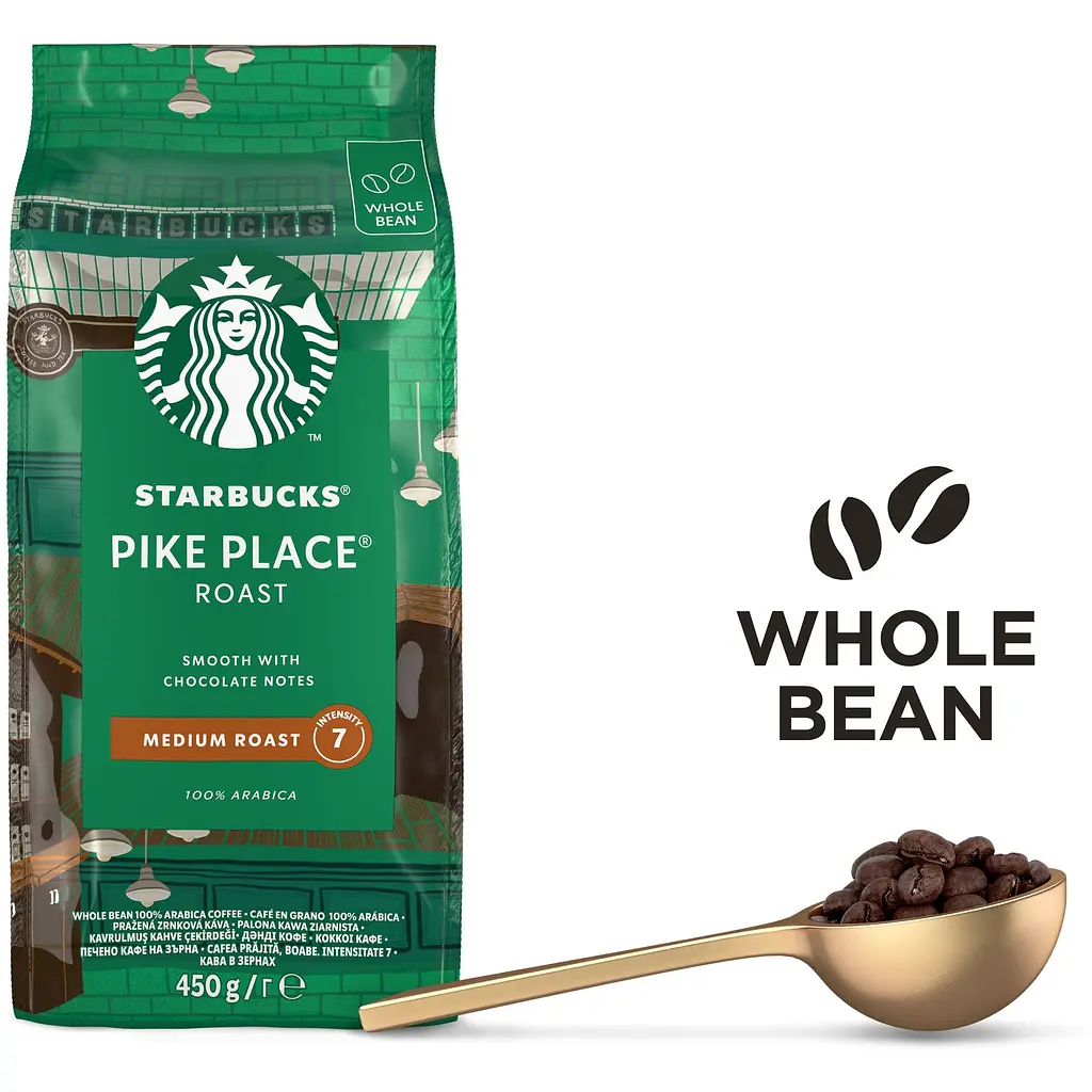 Кава Starbucks Pike Place Роуст 100% Арабіка смажена в зернах 450 г - фото 7