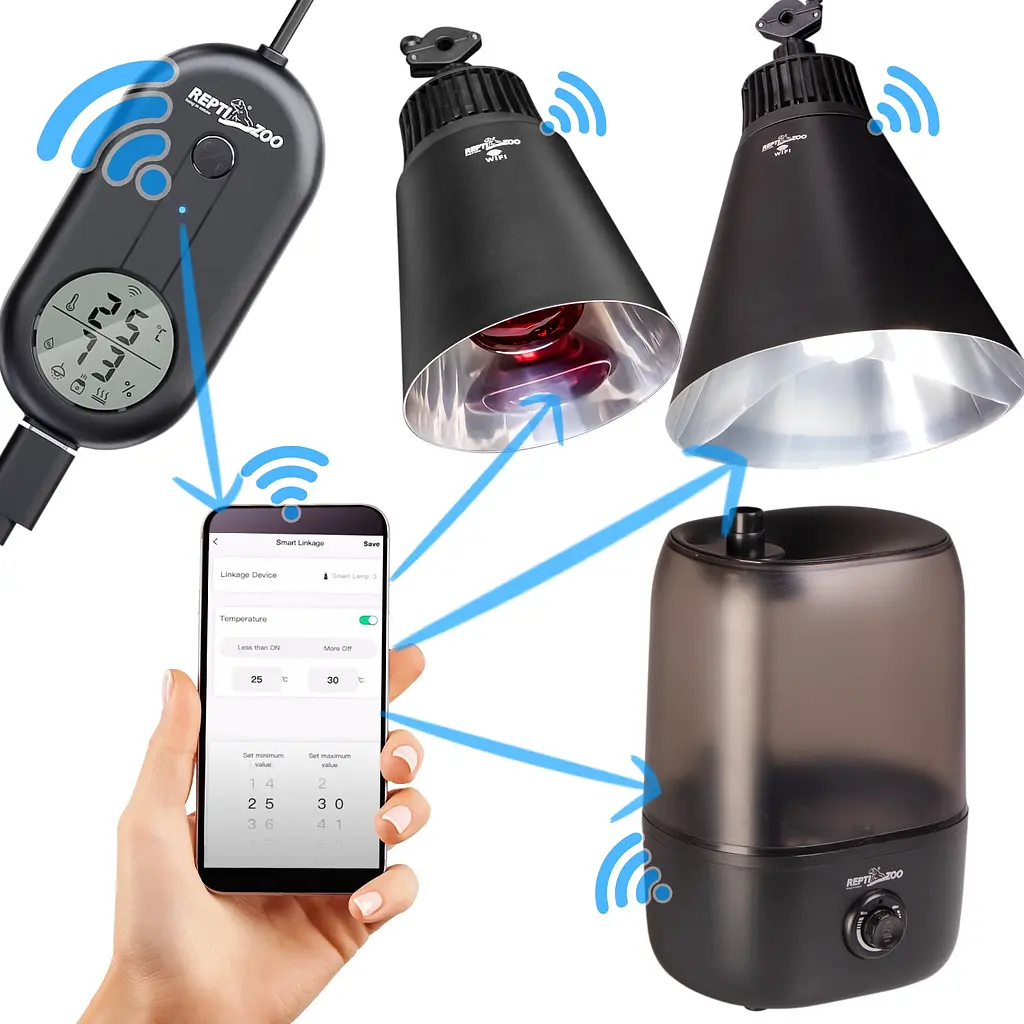 Термогігрометр електронний з Wi-Fi Repti-Zoo Smart Wi-Fi thermo-hygrometer (ZSH105) - фото 2