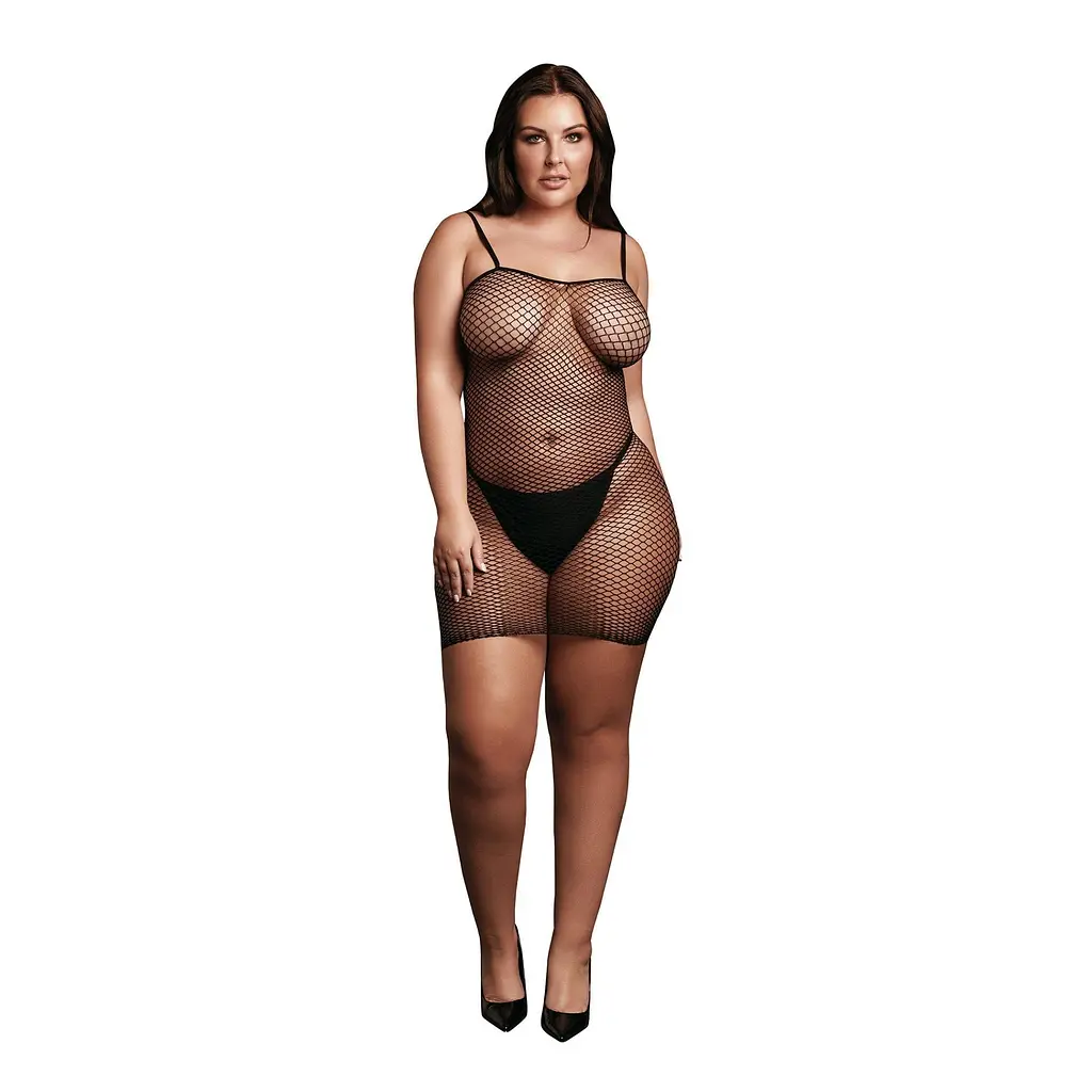 Міні-сукня Le Désir With Fishnet Structure, One Size (чорний)