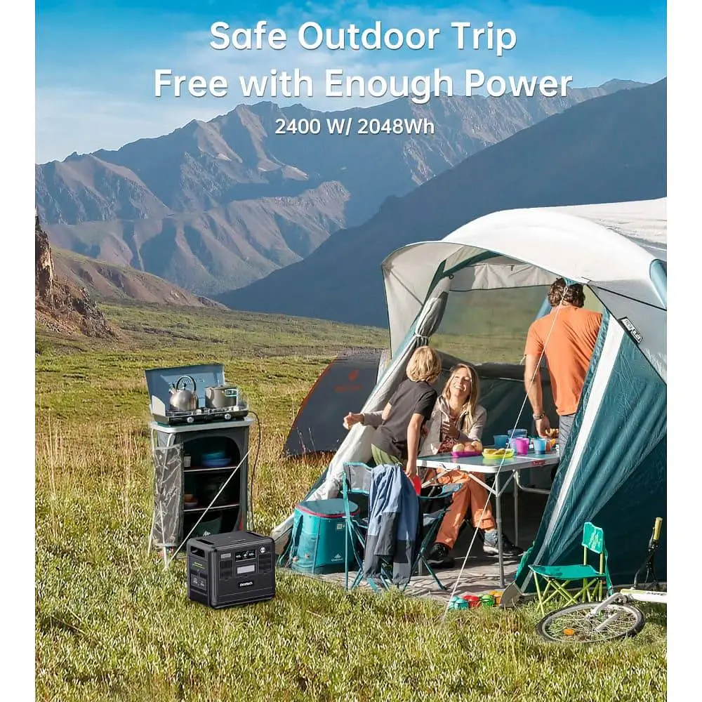 Зарядная станция Choetech BS008 / 2400 Вт / 2048 Вт/ч / LiFePO4 (BS008-BQB) - фото 6