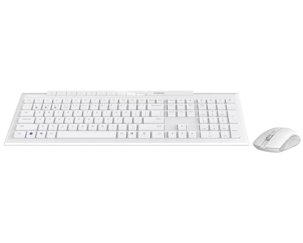 Комплект беспроводной клавиатуры и мыши Rapoo M8210 Bluetooth White - фото 2