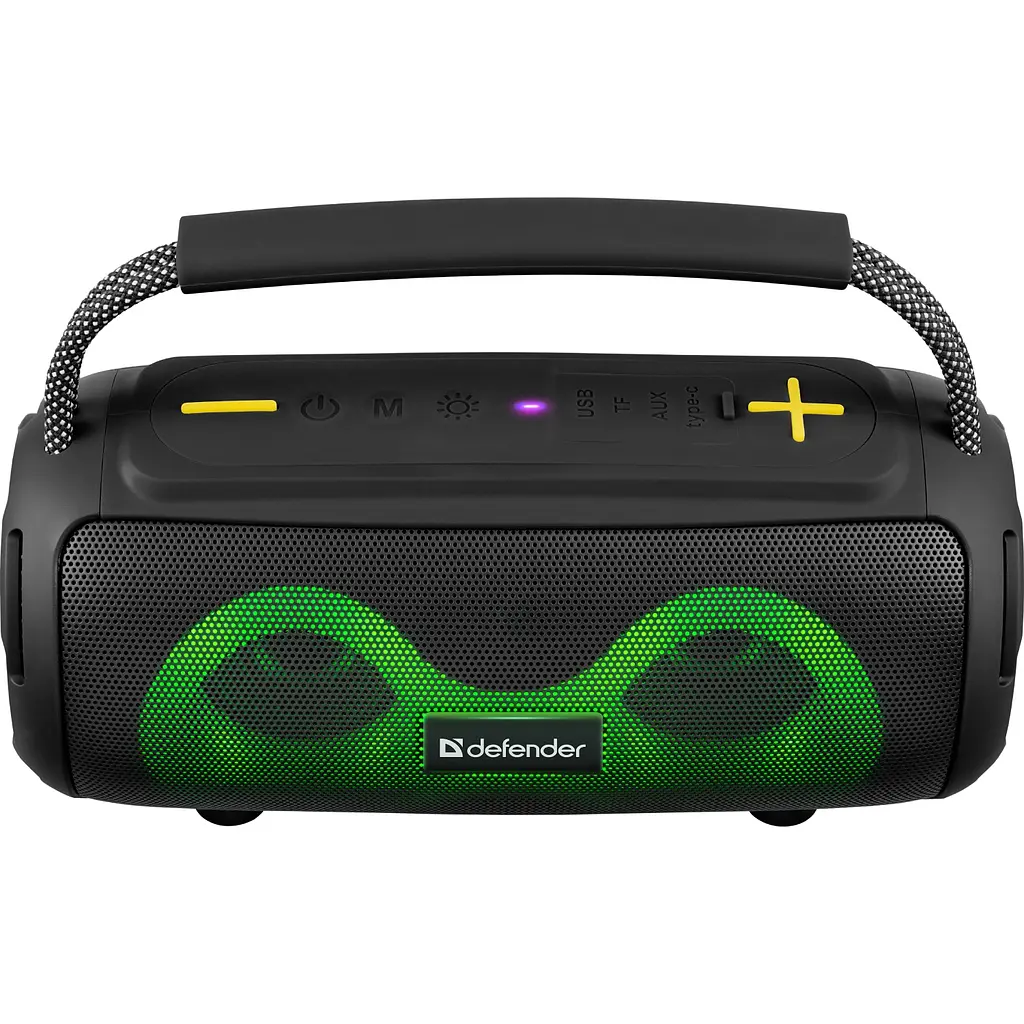 Акустична система 1.0 Defender S450, 10Вт RGB/BT/FM/USB/TF/AUX/TWS чорна - фото 6
