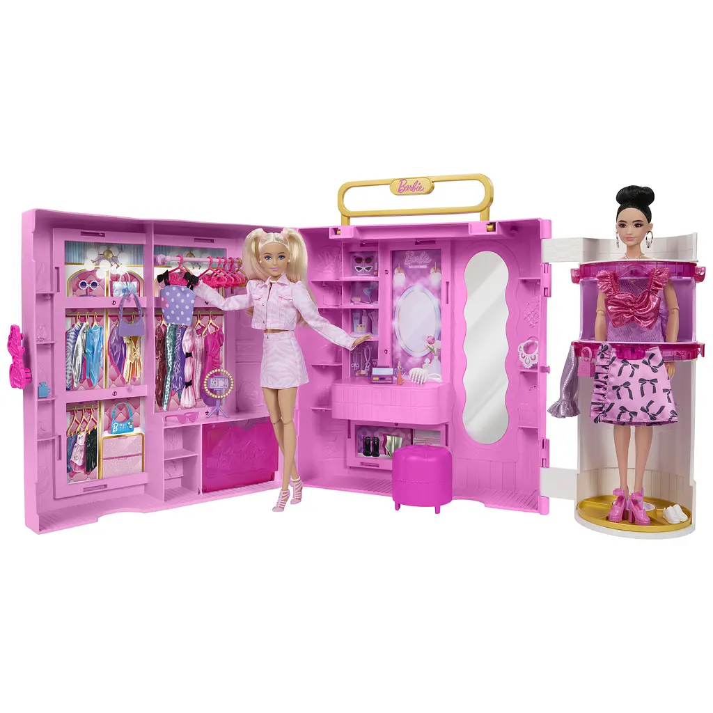 Портативна шафа-гардеробна для ляльки Barbie Deluxe Style Гардероб мрії (JJP01) - фото 2