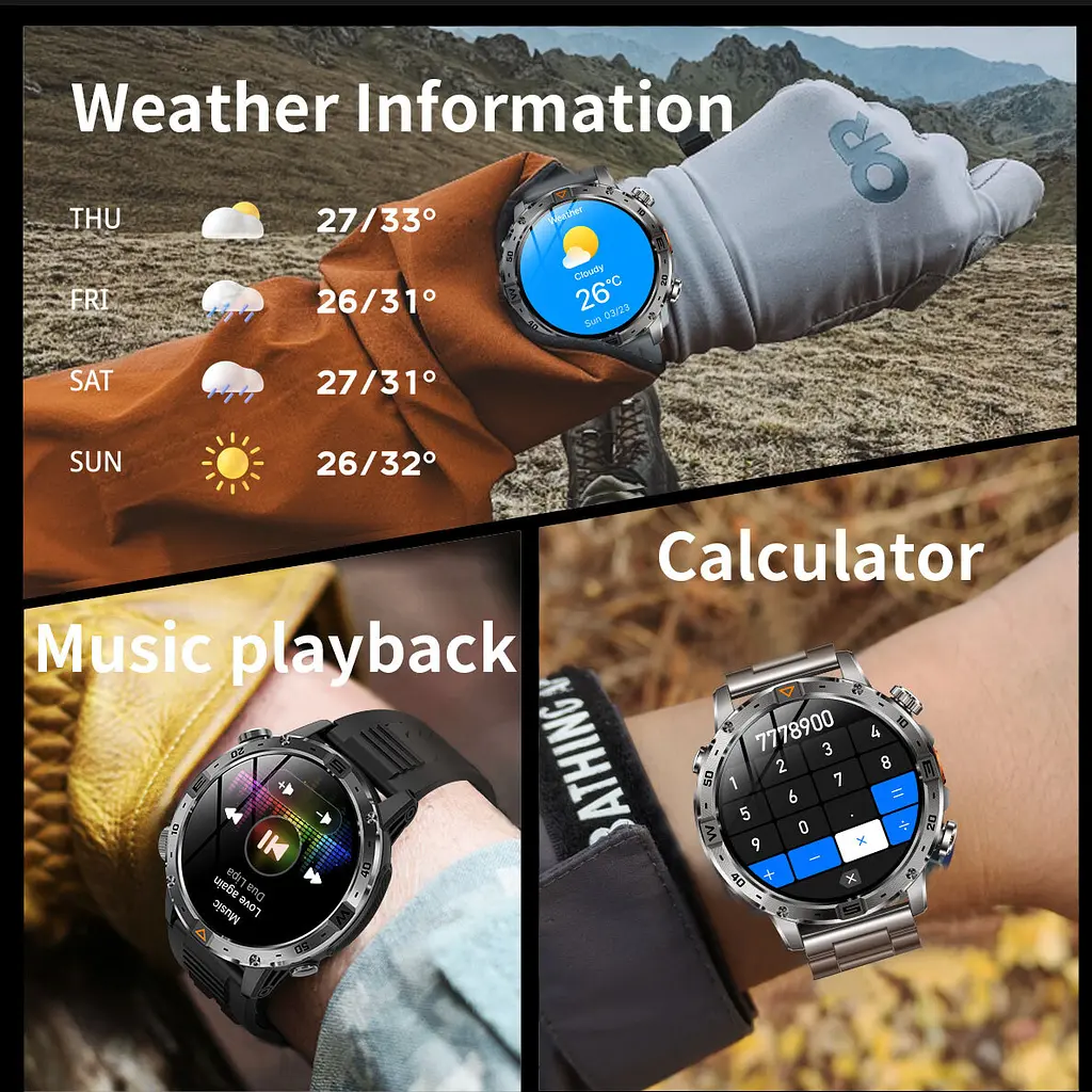 Годинник Smart Fire Rubber с компасом, 2 ремінця - фото 23