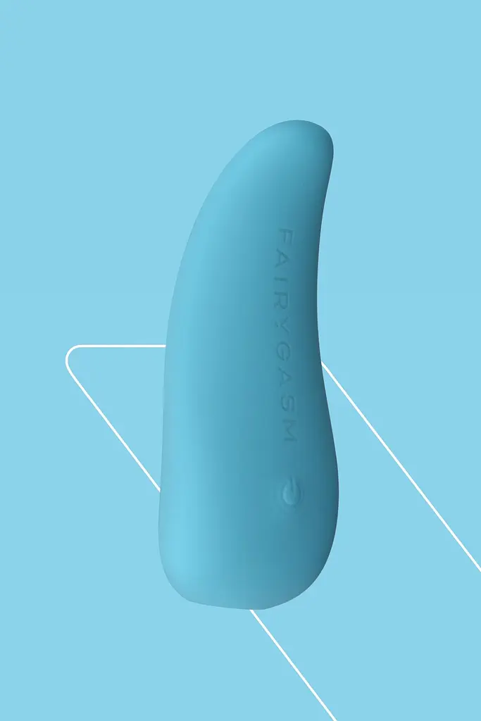 Вібратор FairyGasm ThrillLeaf 9.8 см блакитний - фото 8