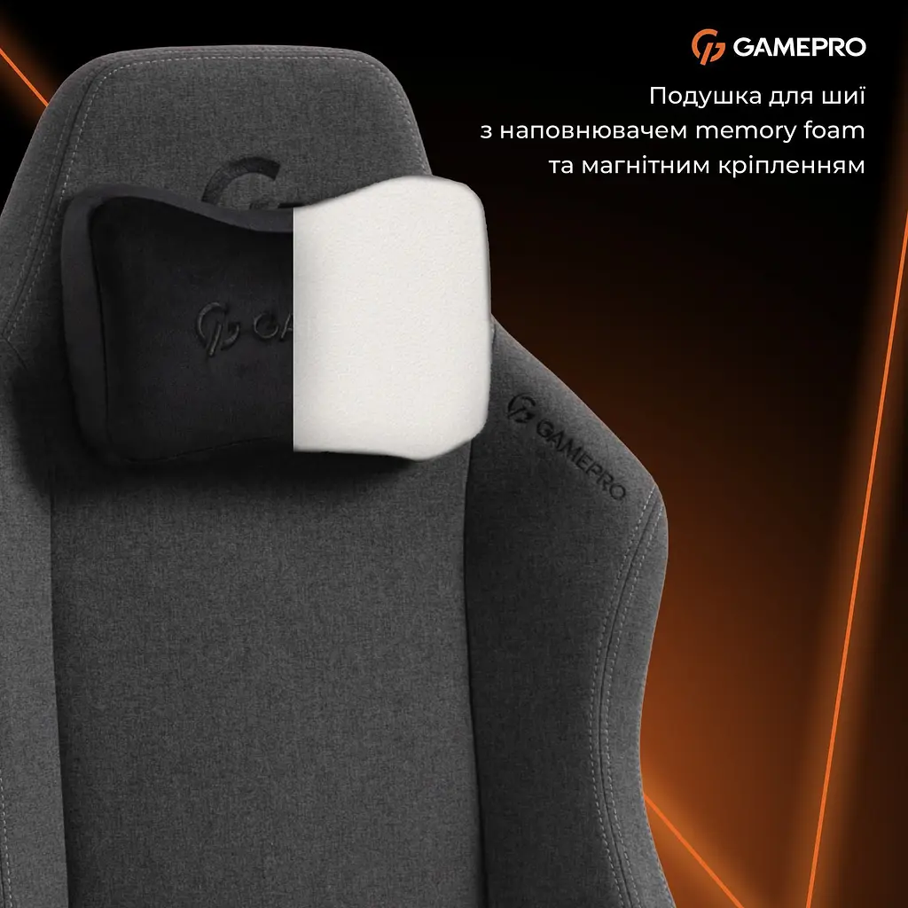 Геймерське крісло GamePro GC775DG Fabric Dark Gray [148906] - фото 13