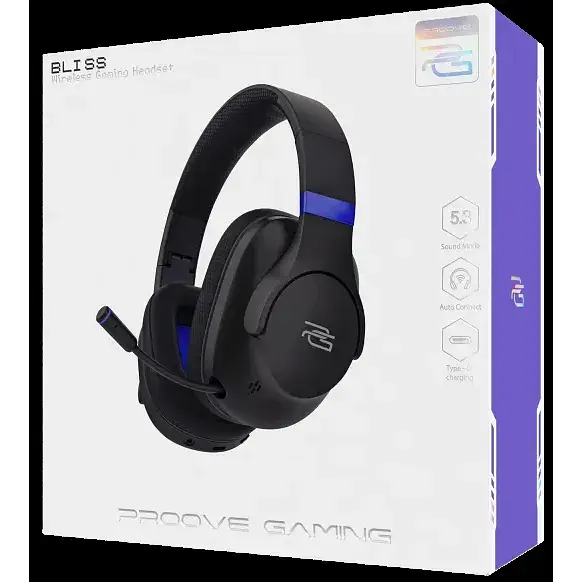 Навушники Proove Bluetooth Stereo Gaming Bliss black (GHBL00010001) UA - фото 2