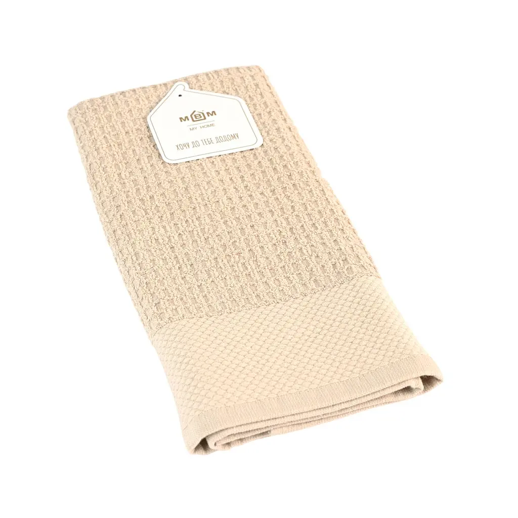 Кухонний рушник МВМ My Home Гостинність 40х60 см бежевий (KT-12 M BEIGE)