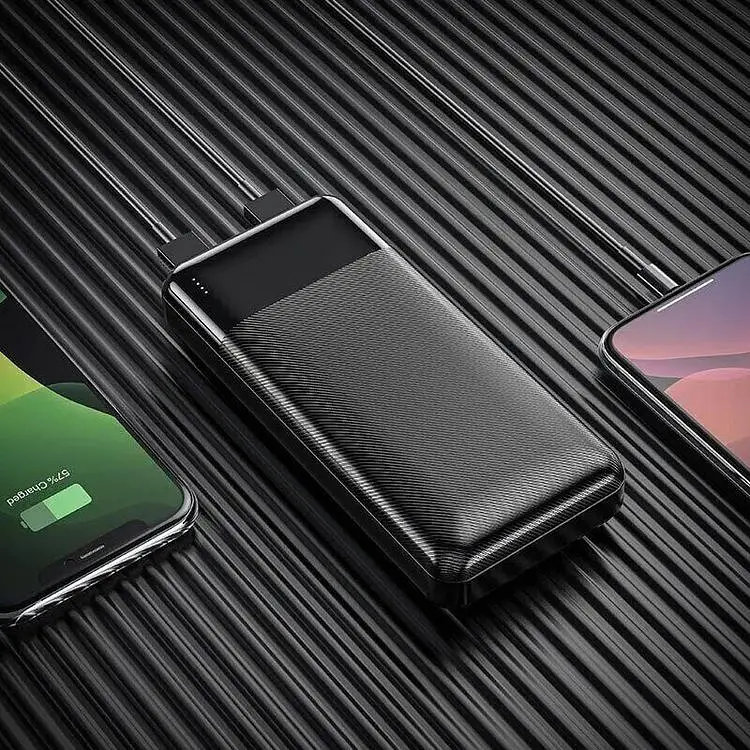 Портативна батарея Hoco J72A Easy travel 20000 mAh/LED Black - фото 4