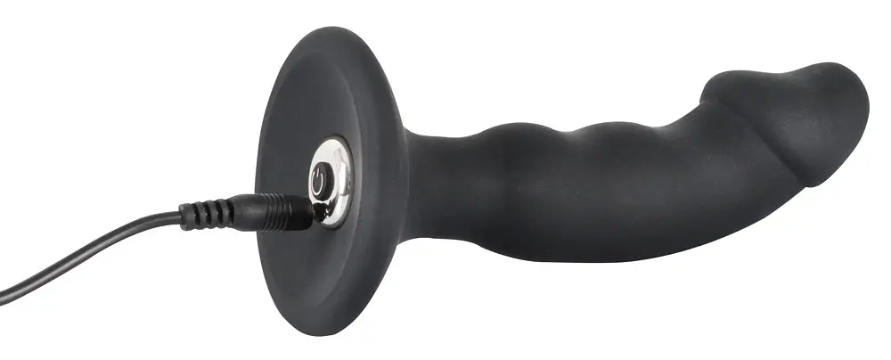 Анальна пробка Black Velvets Rechargeable Plus, 14 см (чорна) - фото 4