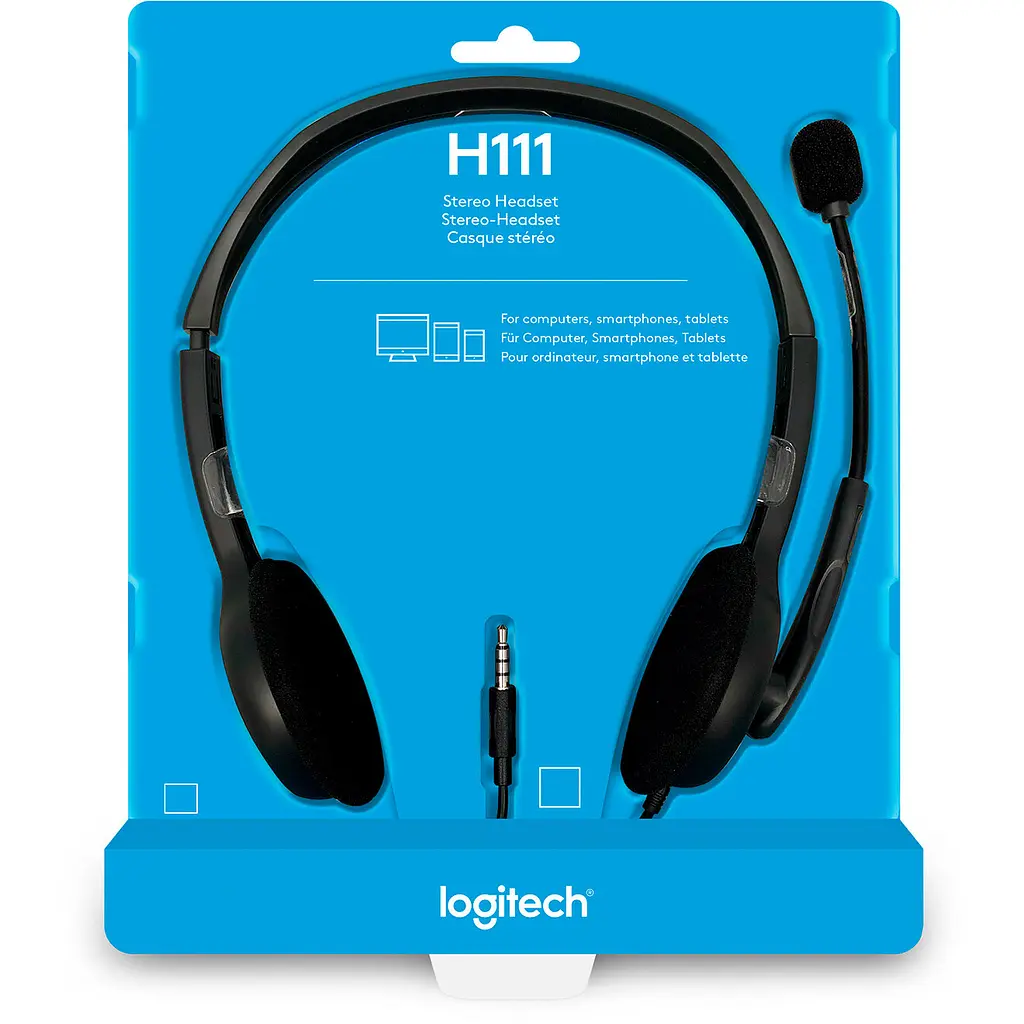 Комп'ютерна гарнітура Logitech H111 Stereo (981-000593) [104767] - фото 6