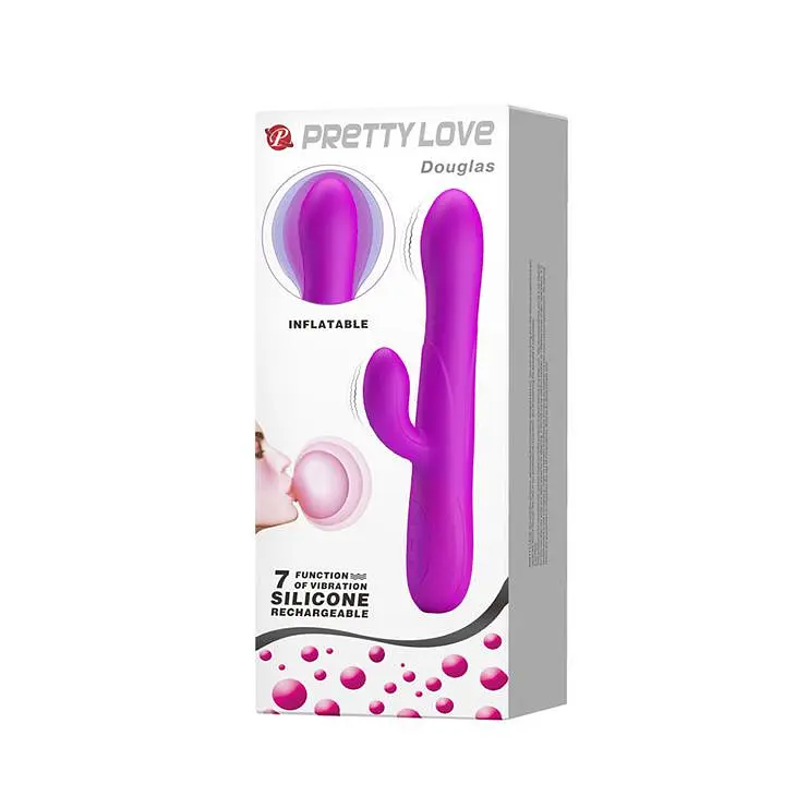 Вибратор-кролик Pretty Love Douglas 24,9 см (фиолетовый) - фото 21