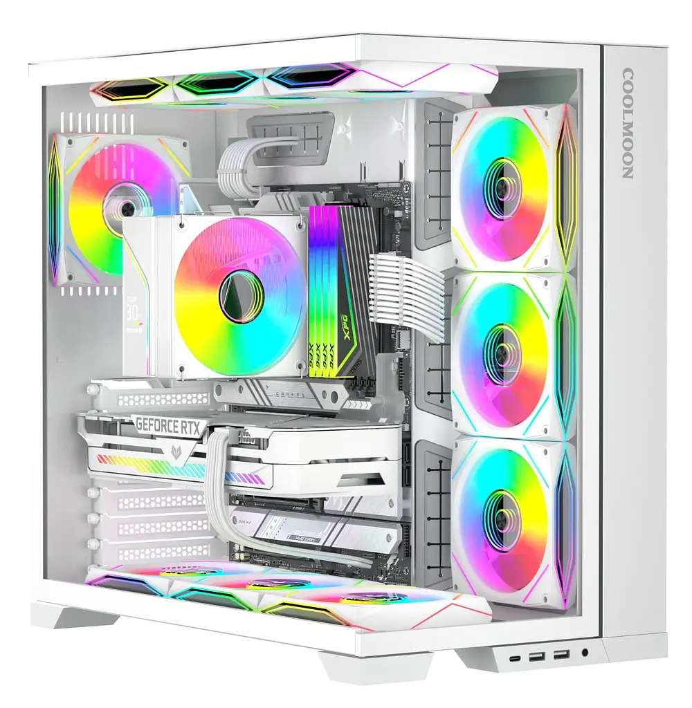 Вентилятор Coolmoon 120мм LY120-W Forward (LY120-W) White - фото 8