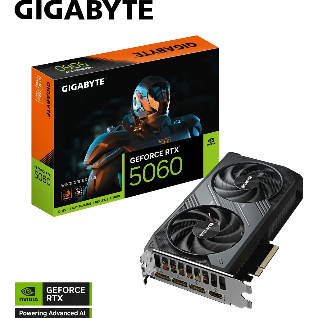 Відеокарта GIGABYTE GeForce RTX5060 8Gb WINDFORCE OC (GV-N5060WF2OC-8GD) - фото 11