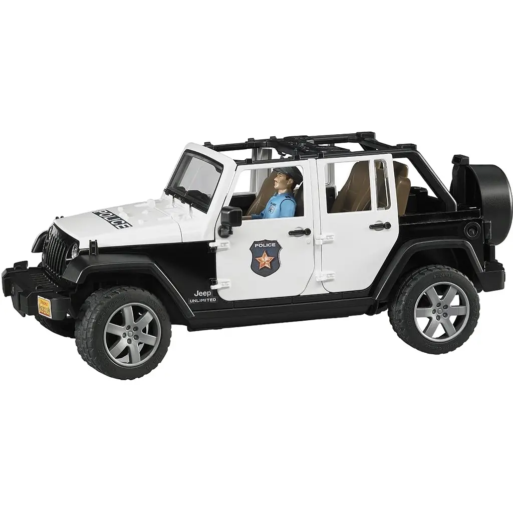 Поліцейський джип Bruder Wrangler Unlimited Rubicon із фігуркою поліцейського, 1:16 (02526) - фото 2
