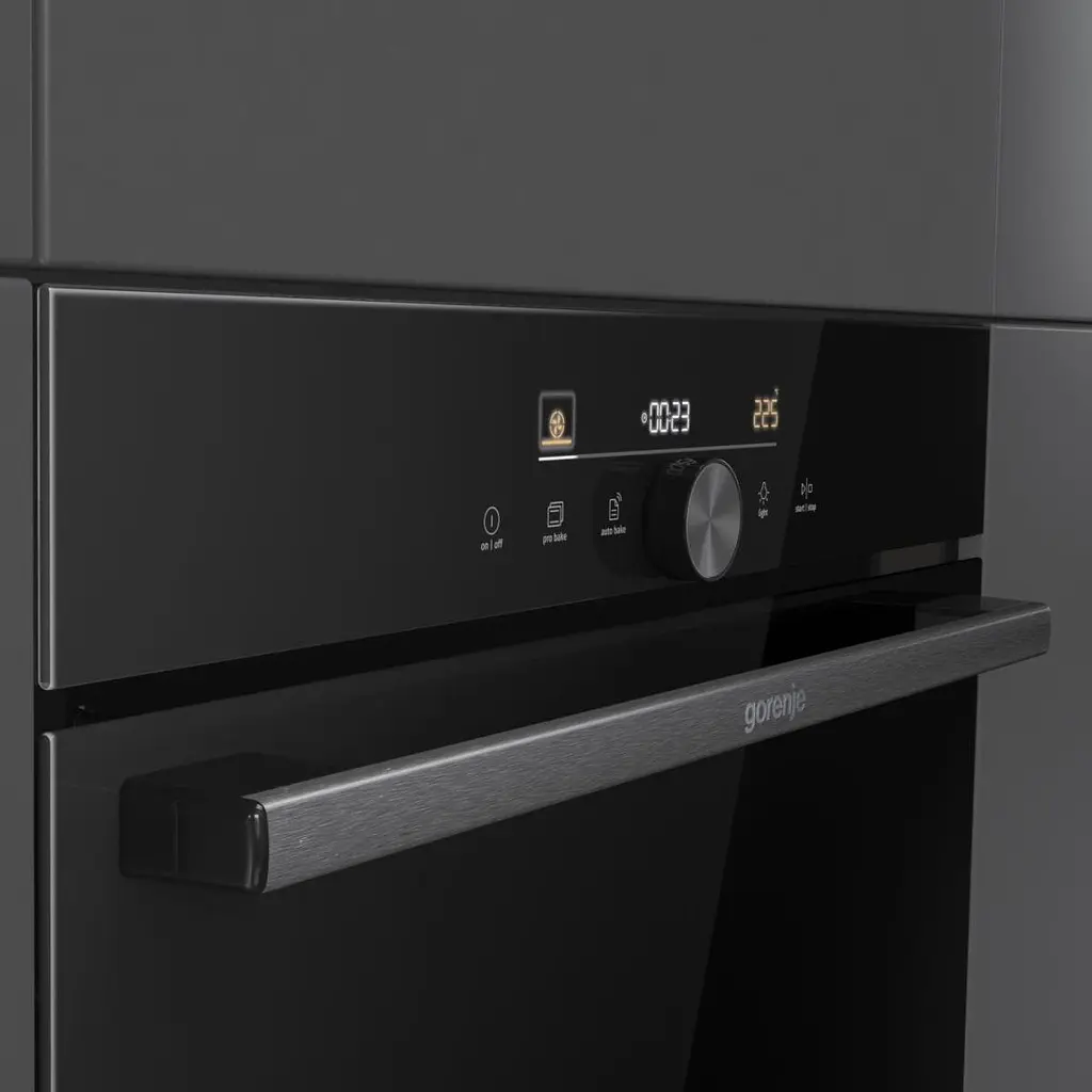 Духова шафа електрична Gorenje 77 л A+ пара дисплей IconTouch чорний - фото 8
