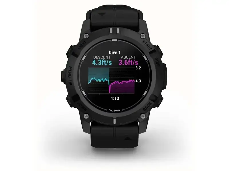 Смарт-годинник Garmin Descent G2 Black with Black Band (010-02986-00) - фото 4