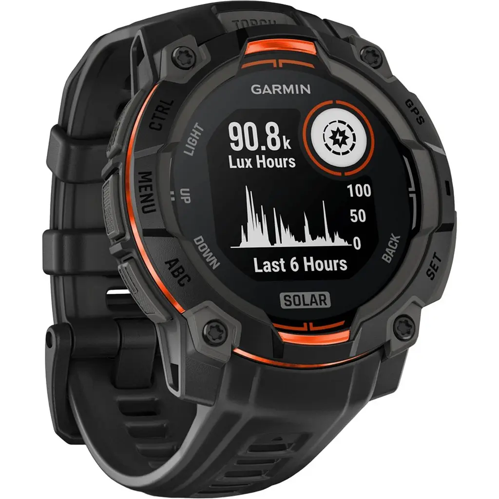 Смарт-годинник Garmin Instinct 3 Solar 45mm Black with Black Band (010-02934-00) [125559] - фото 3