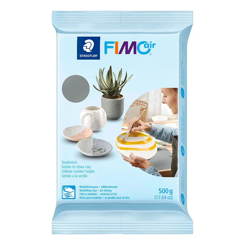 Полімерна глина самозастигаюча FIMO Air, 500 г., Сіра, (8100-80)