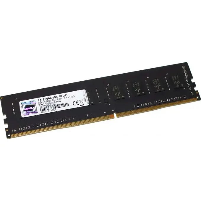Модуль памяти DDR4 G.Skill Value NT 8 GB 2666 MHz [F4-2666C19S-8GNT] [102602] - фото 2