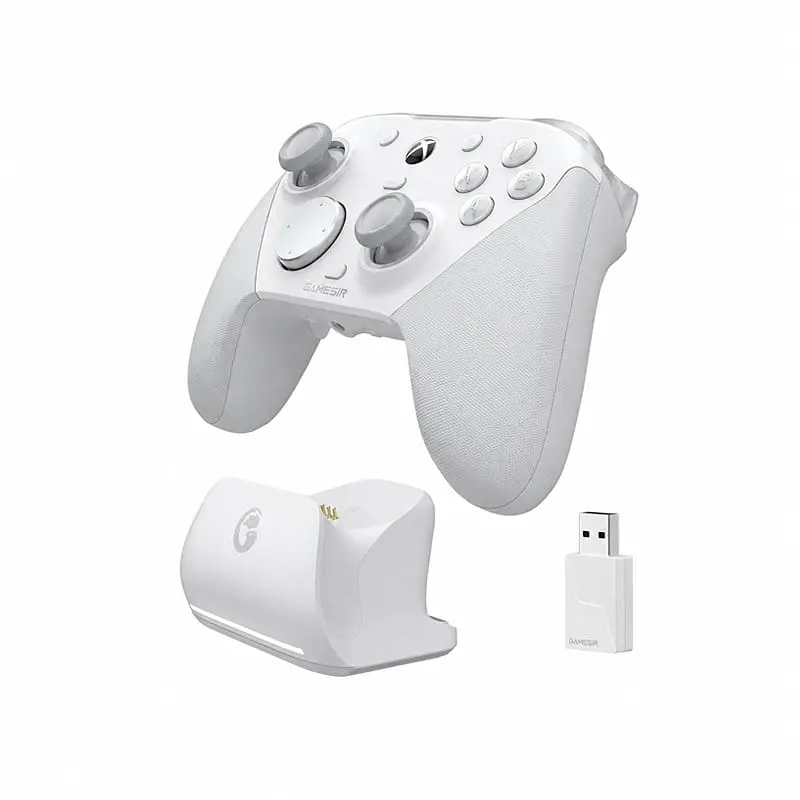 Ігровий контролер геймпад GameSir G7 Pro Mech White Tri-Mode Gamepad з док-станцією - фото 2