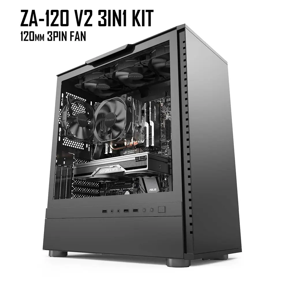 Комплект вентиляторів Zezzio ZA-120 V2 3in1 - фото 6