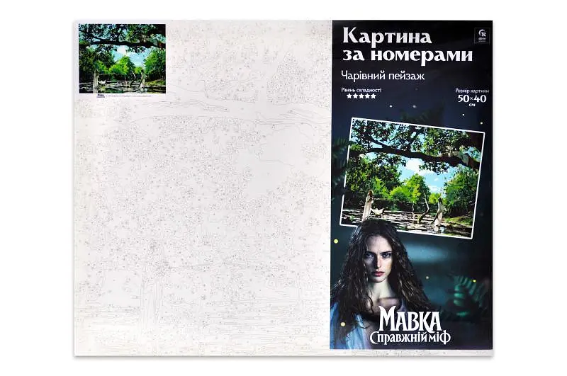 Набір для розпису за номерами 40х50 см QB916-002 "Мавка. Справжній міф: Чарівний краєвид" qbee - фото 2