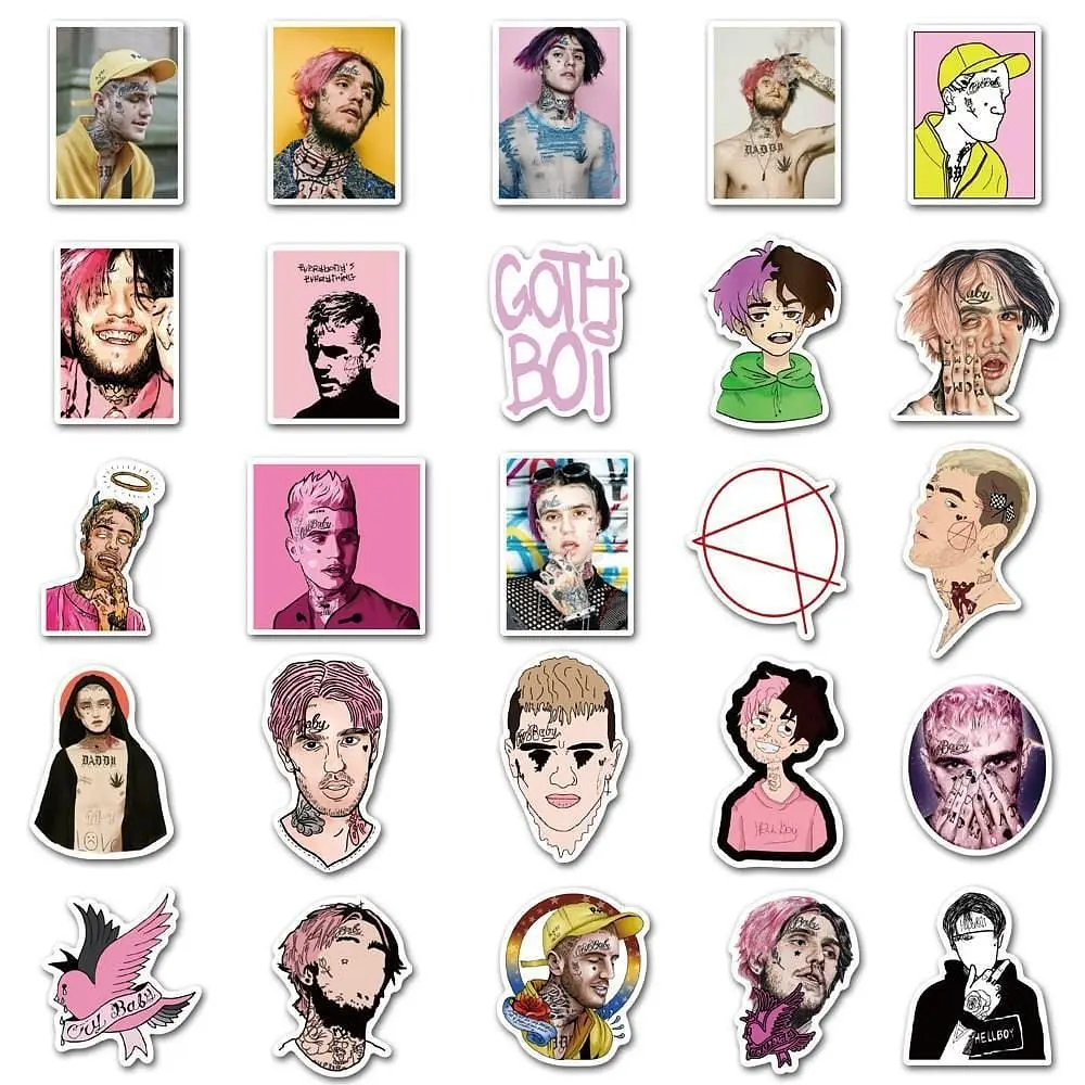 Стікерпак GeekLand Lil Peep 50 штук - фото 2