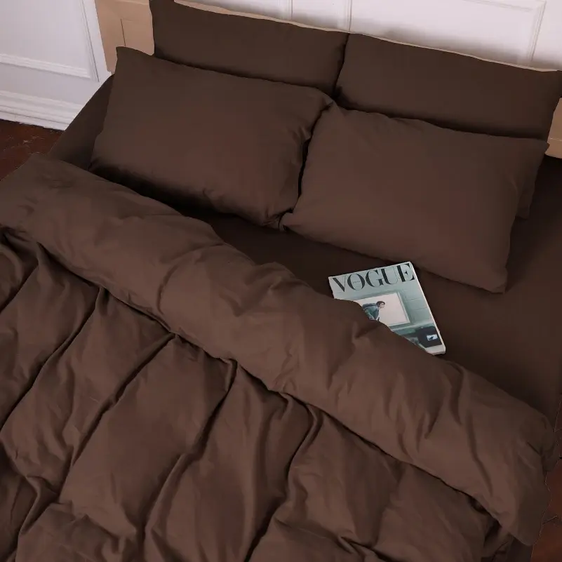 Комплект постільної білизни MirSon Фланель 003 Brown 143х210 см коричневий (2200009648700) - фото 5