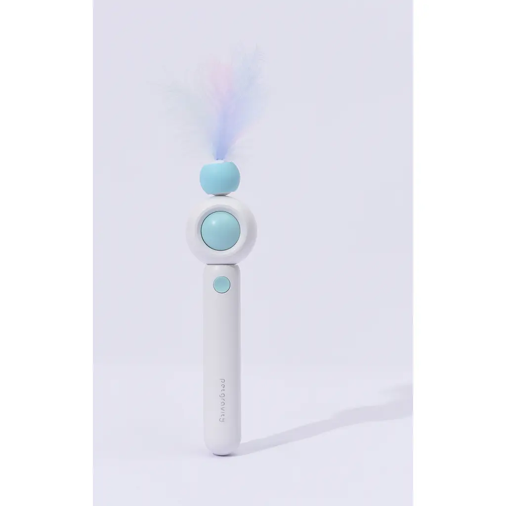 Іграшка для котів Petgravity Інтерактивна висувна вудочка з лазером блакитна (PG-CT053B) - фото 4