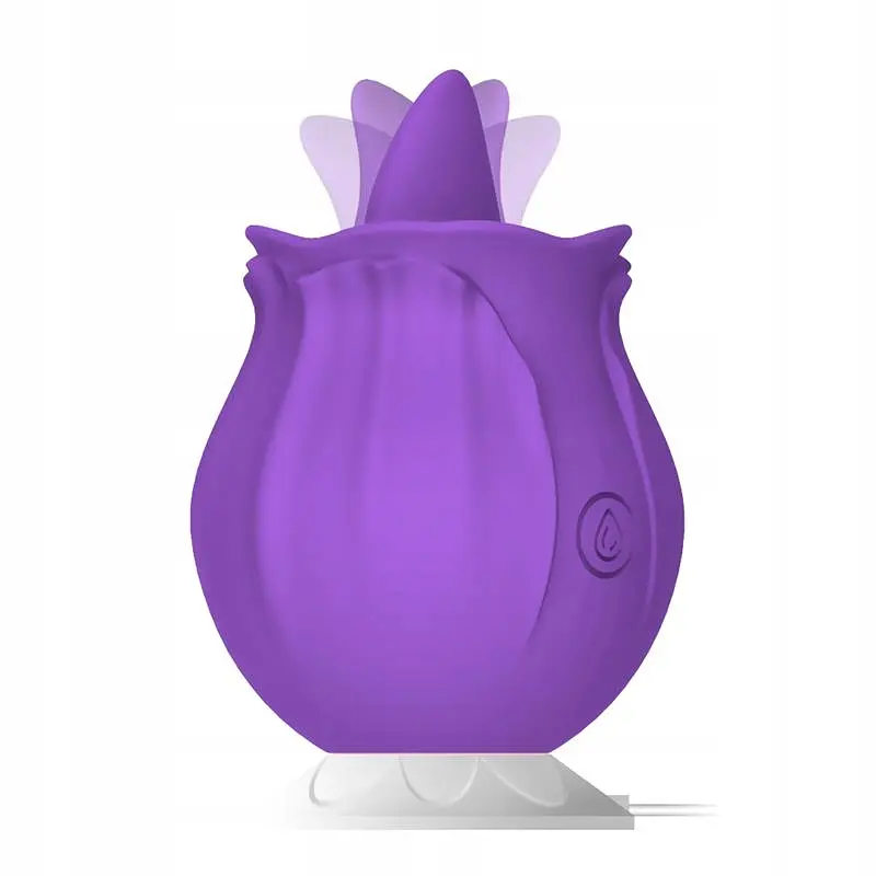 Вибратор для клитора Unihorn Purple Rose 7.8 см фиолетовый - фото 8