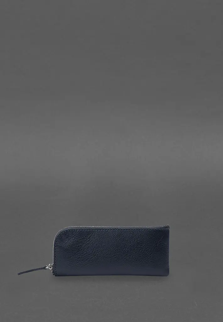 Шкіряна кишенькова ключниця 5.0 Темно-синя - фото 7