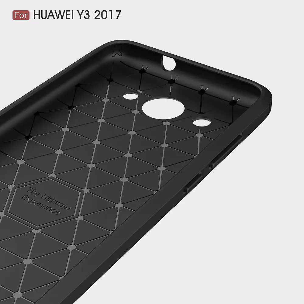 Чохол PRIMO Carbon Fiber Series для Huawei Y3 2017 Black - фото 5