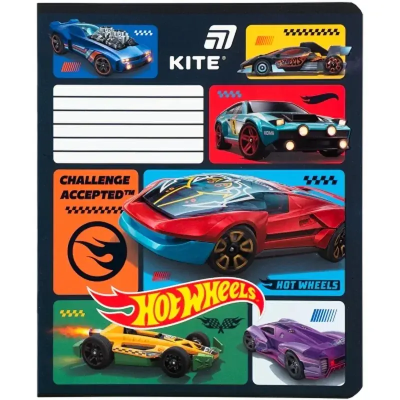 Зошит Kite Hot Wheels, 12 аркушів, лінія (HW26-234) - фото 4