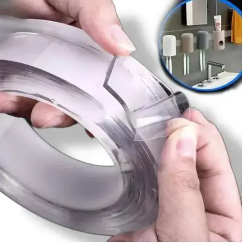 Клейка стрічка Mindo Ivy grip tape універсальна двостороння багаторазова 3 м прозора - фото 9