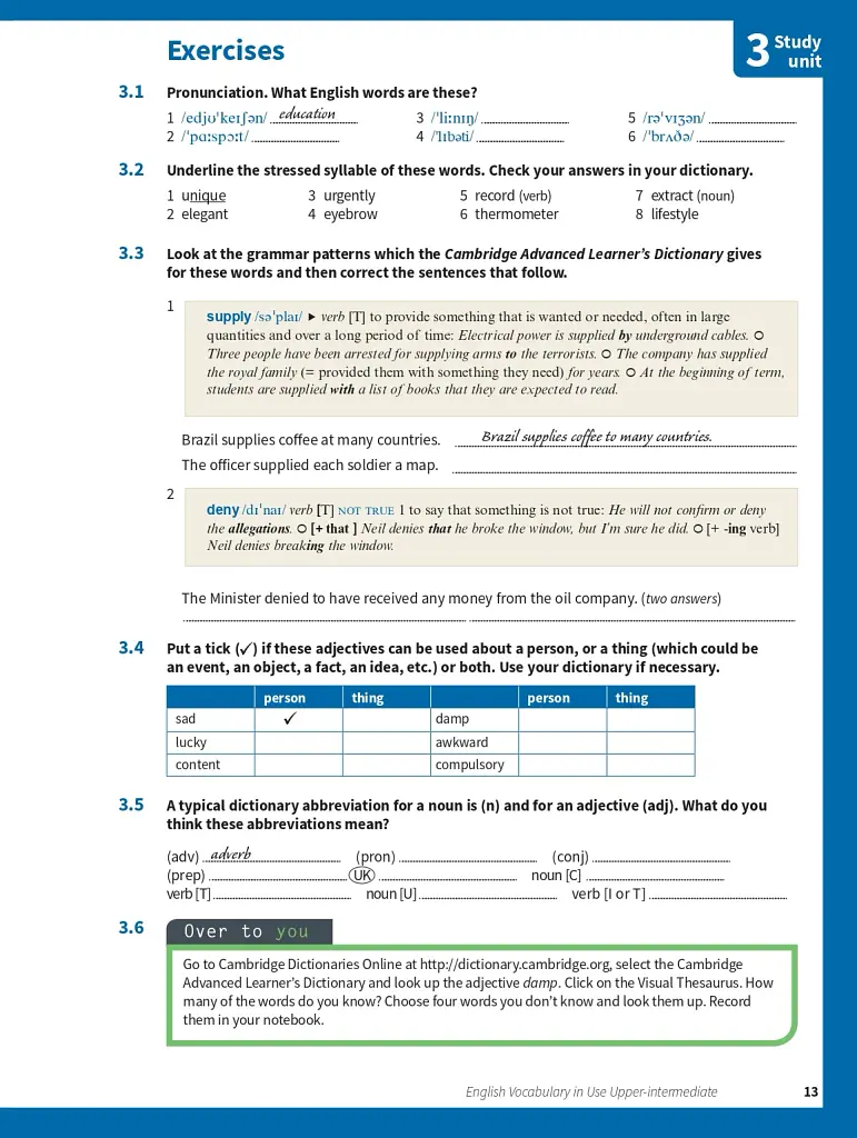 English Vocabulary in Use Upper-Intermediate. Book with Answers and Enhanced eBook. Vocabulary Reference and Practice (4th Edition) - фото 7