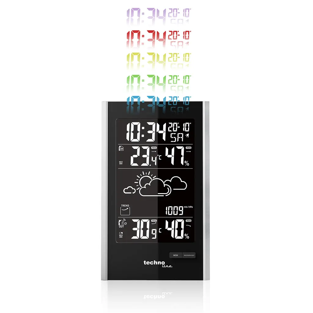 Метеостанция Technoline WS9060 Black/Silver (WS9060), Черный - фото 2