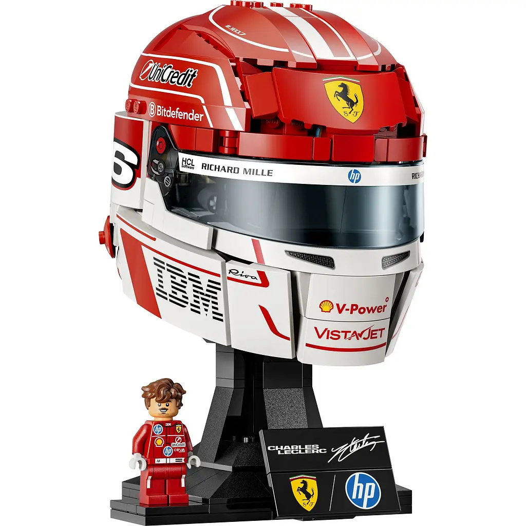 Конструктор LEGO Шолом Шарля Леклера з команди Scuderia Ferrari HP (43014) - фото 2