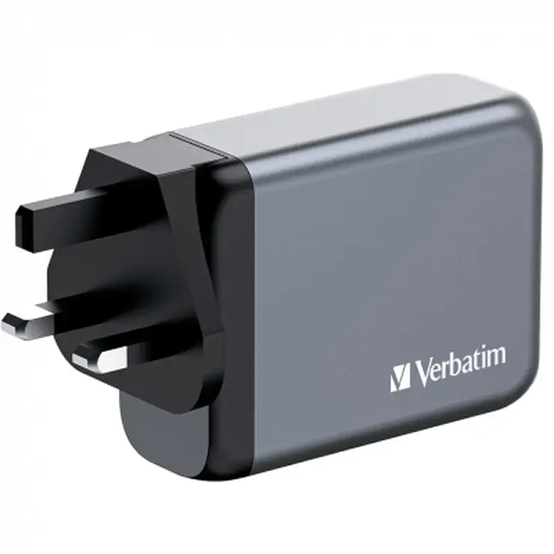 Зарядний пристрій Verbatim GaN 100 W 4 ports (2xUSB-C-100 W,USB-C 65 W /USB-A -3.0) (32202) - фото 4