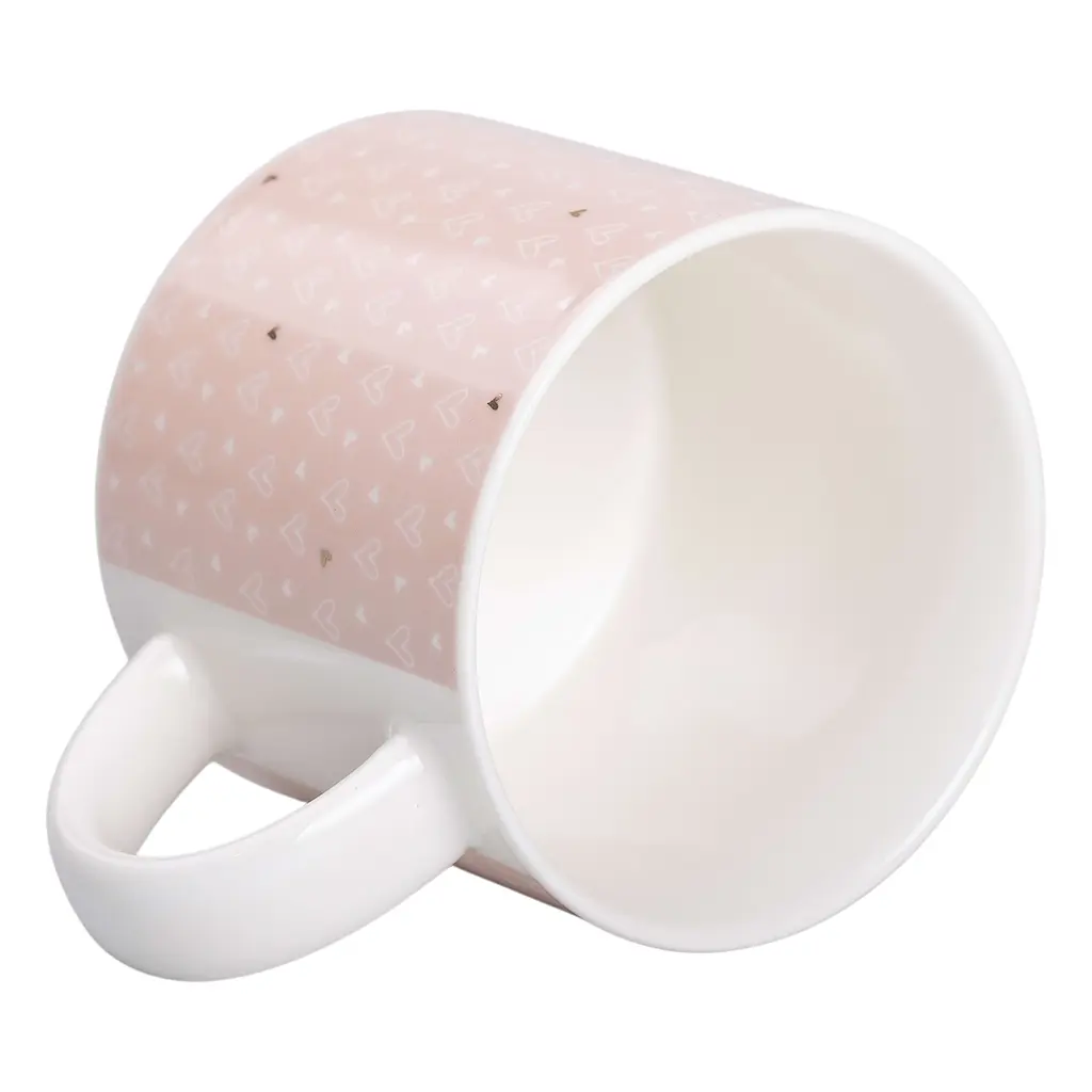 Чашка керамическая Liling Rongxiang Ceramic 350 мл розовая RX-N240126P - фото 3