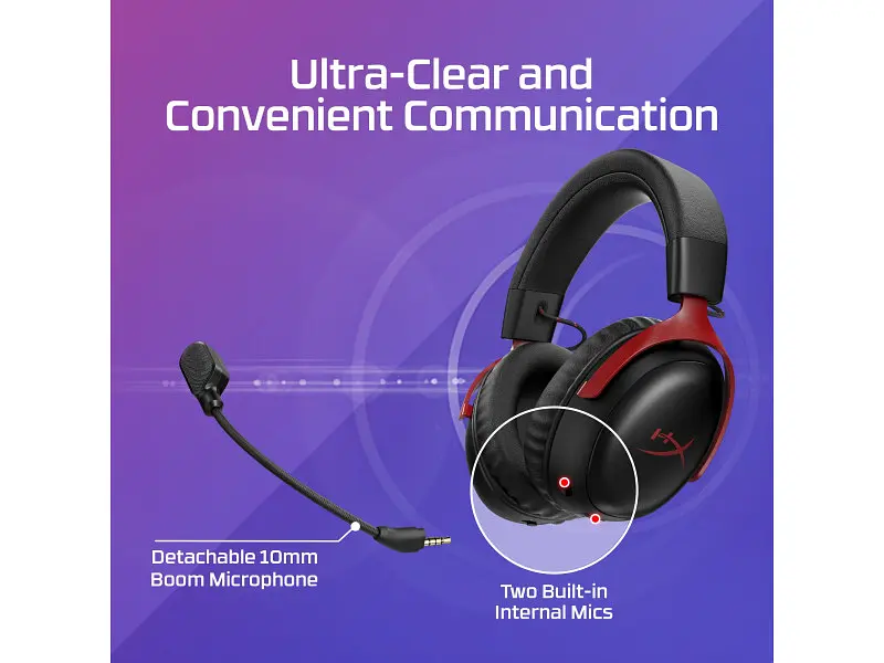 Навушники з мікрофоном HyperX Cloud III S Black Red (A59Z0AA) - фото 7