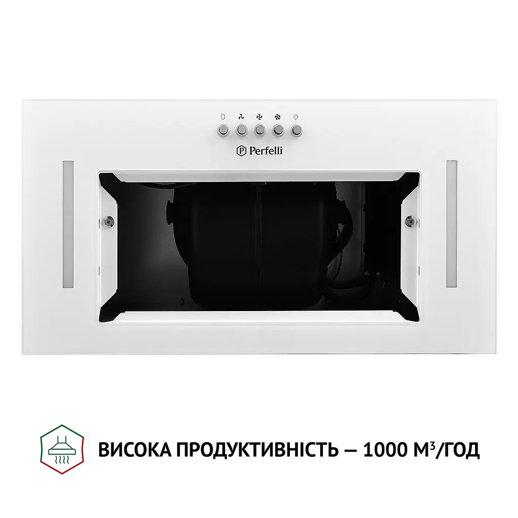 Витяжка повновбудована PERFELLI BI 5684 WH 1000 LED - фото 5