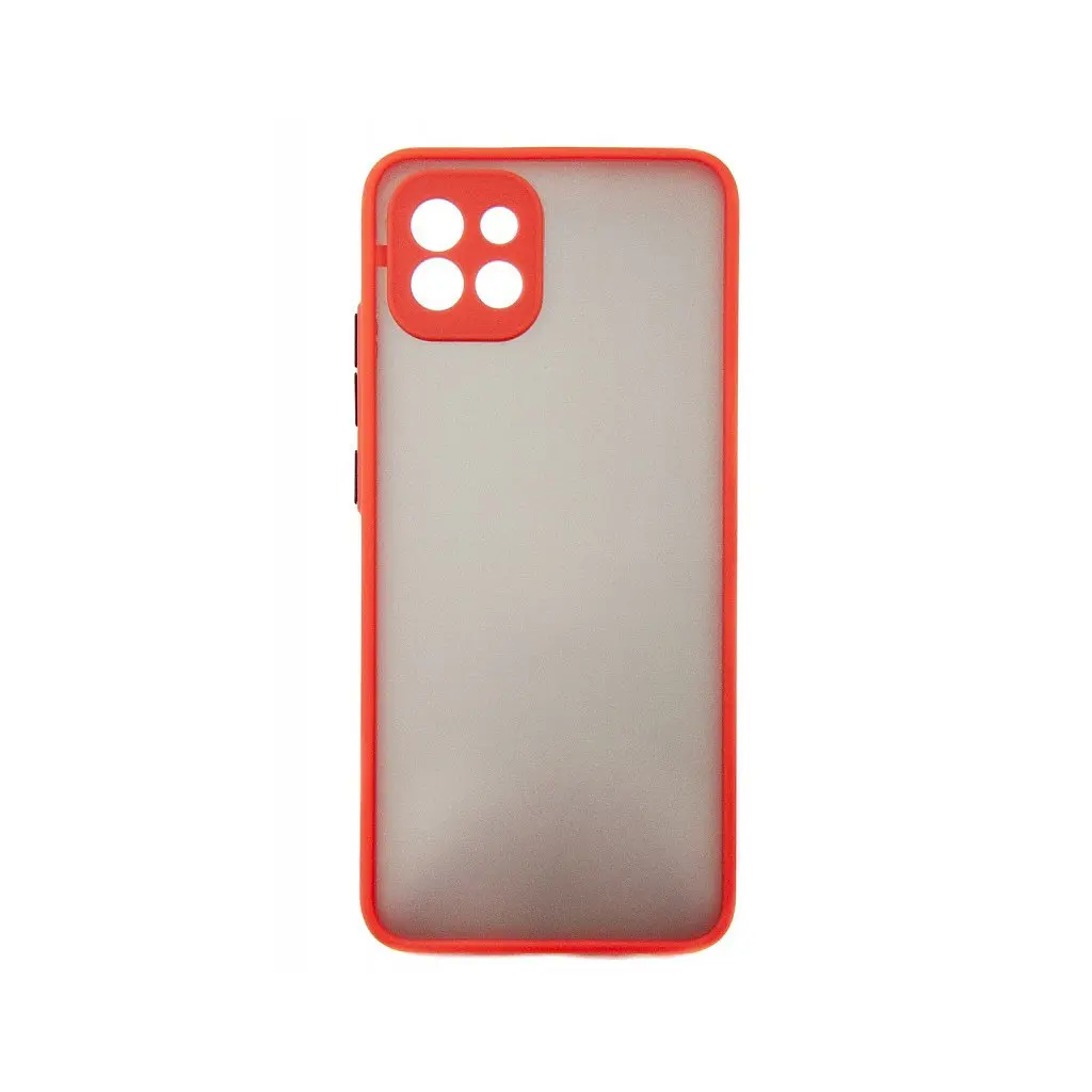 Чохол до мобільного телефона Dengos Kit for Samsung Galaxy A03 case + glass (Red) (DG-KM-23) - фото 2