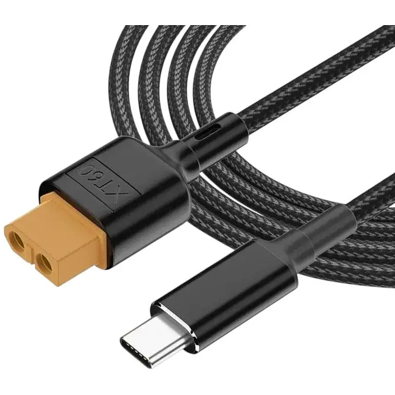 Кабель ToolKitRC CS100 1m Type-C / XT60 перехідник для зарядного пристрою акумуляторів дронів квадрокоптерів - фото 2